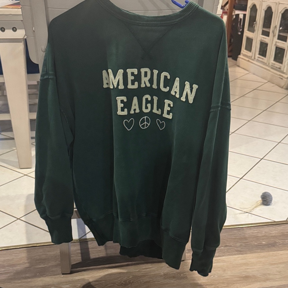 American Eagle Outfitters Dark Green Crewneck